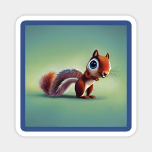 Cute Cartoon Squirrel Magnet