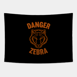 Danger Zebra Tapestry