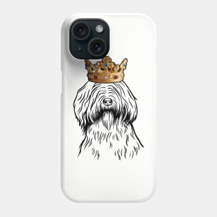 Briard Dog King Queen Wearing Crown Phone Case