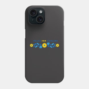 peace for ukraine Phone Case