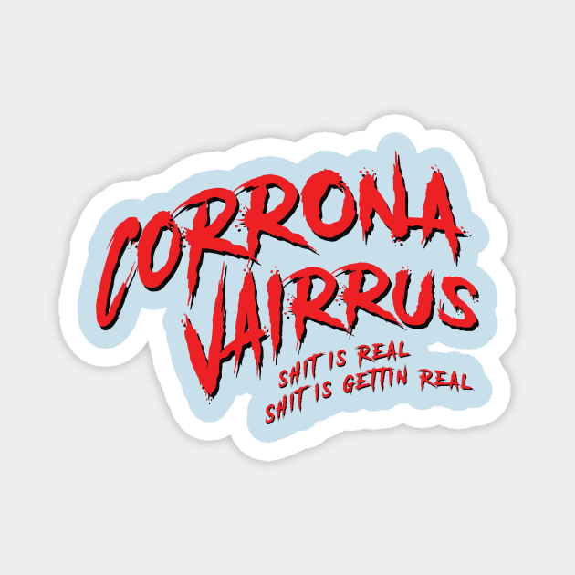 Cardi-B Corona Virus Magnet by halfzero