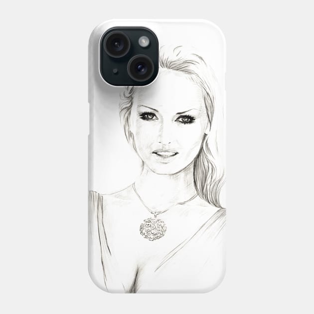 Adriana Sklenarikova Phone Case by Svetlana Pelin