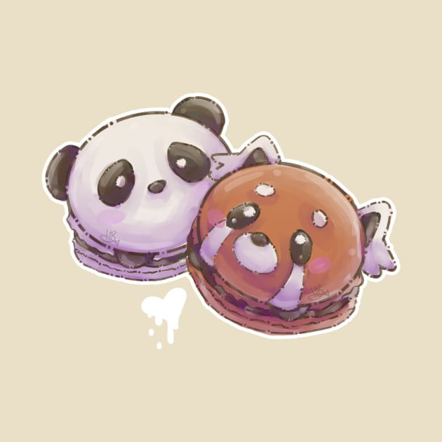 Panda and Red Panda Macaron by Its_MynnuB