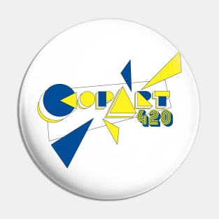 CopArt420 Logo. Leeds United Colours Pin