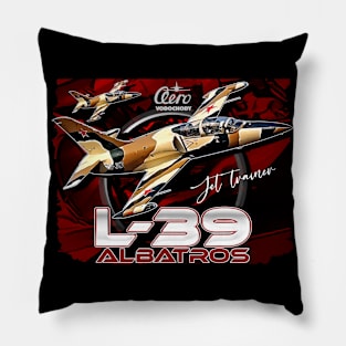 Aero L-39 Albatros Czechoslovakian Jet Powered Training Aircraft Pillow