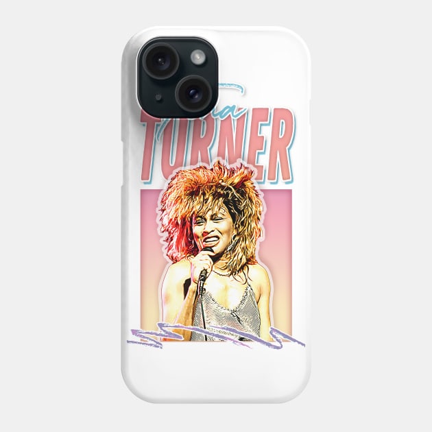 Tina Turner ///// 80s Style Retro Fan Art Design Phone Case by DankFutura