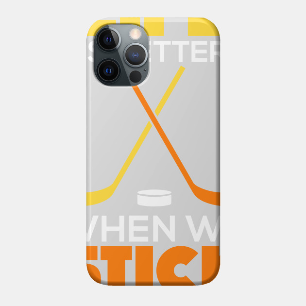 The Symbolism of Hockey Sticks - Hockey - Phone Case