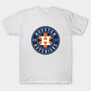 Houston Trashtros asterisks cheated in 2017 baseball shirt