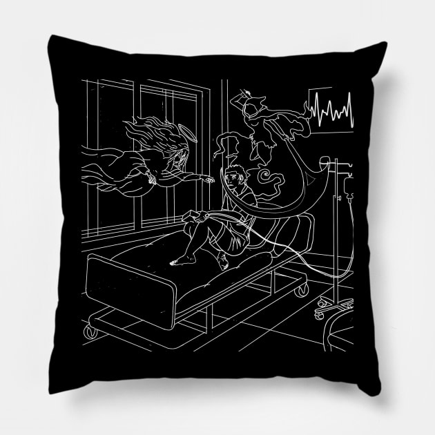 DUALITY: life and death Pillow by four captains