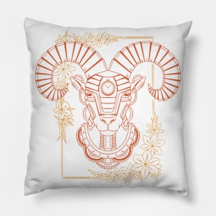 Aries Zodiac Warrior Spirit Pillow