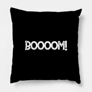 Boom - Typographic Design. Pillow