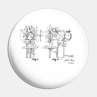 Drill Press Machine Vintage Patent Drawing Pin