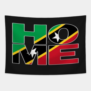 St Kitts Flag Collection Spelling HOME - Nevis - Soca Mode Tapestry