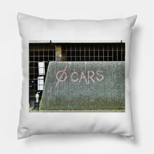 No Cars Pillow