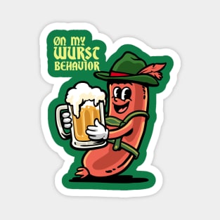 On My Wurst Behavior Magnet