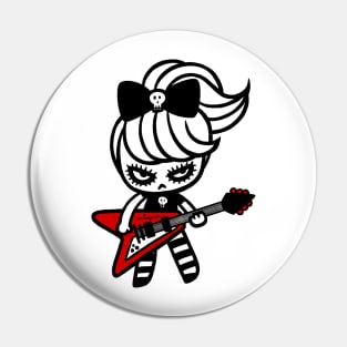 Rock Girl Pin