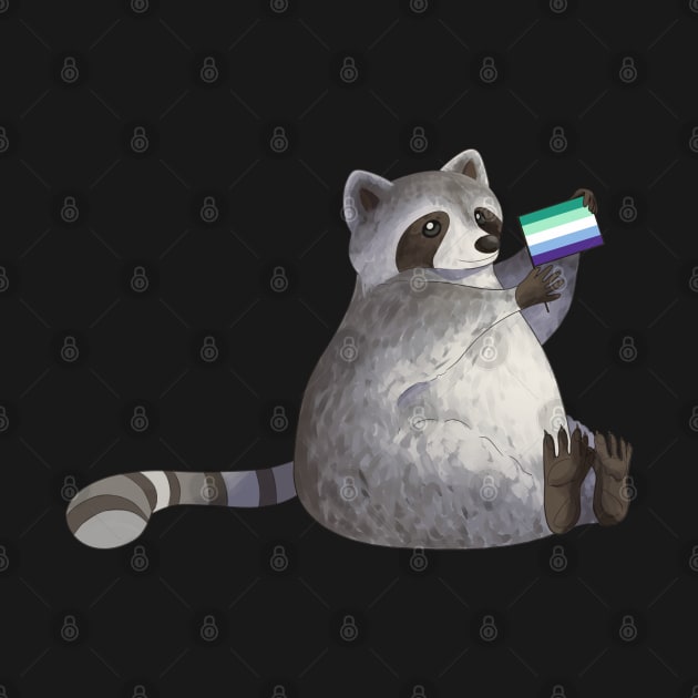 MLM Pride Raccoon by celestialuka