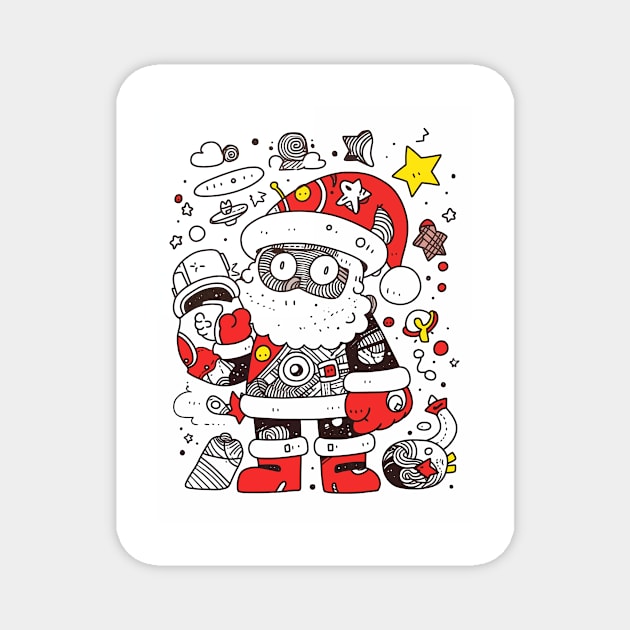 Christmas and Santa Claus13 Magnet by saveasART