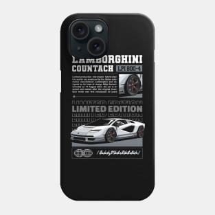 Iconic Countach Car Phone Case