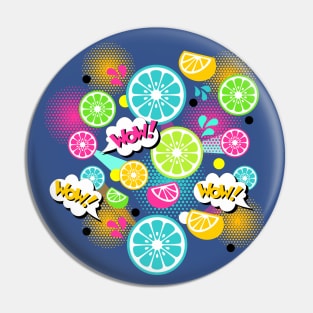 Pop Art Citrus Pin