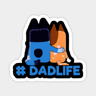 dadlife bluey art Magnet