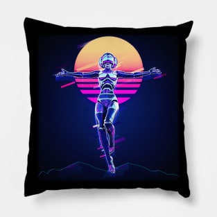 Cyber Messiah Pillow