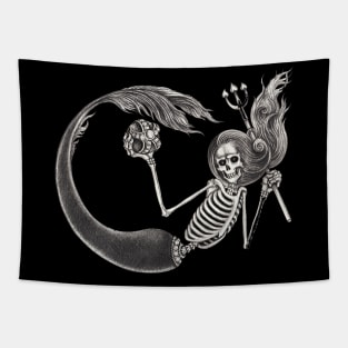 Mermaid skull. Tapestry