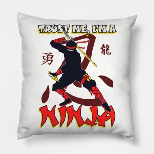 Ninja saying Katana Ninjutsu Pillow