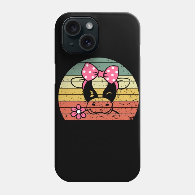 cow with bandana Phone Case by sevalyilmazardal