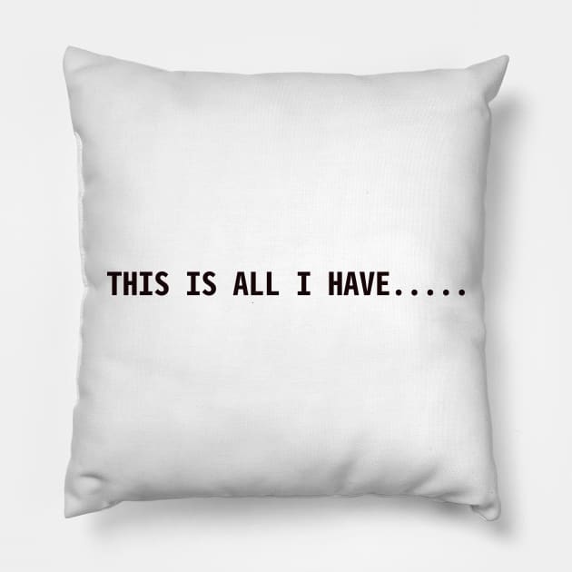 This is all I have.... Pillow by CanvasCraft