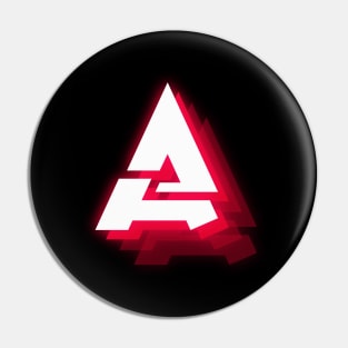 letter A text effect red neon Pin