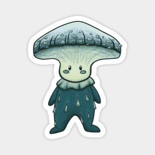 Blue Mushroom Critter Magnet