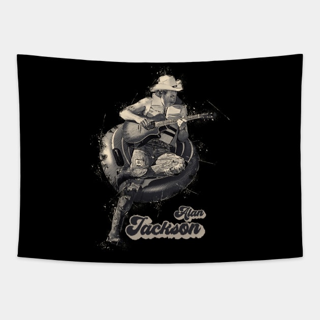 alan jackson Tapestry by Yopi