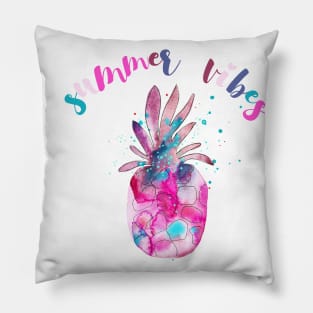 Summer vibes scarlet Pillow