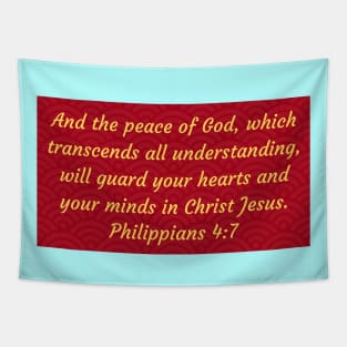 Bible Verse Philippians 4:7 Tapestry