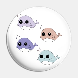 Pack of Cute Whale Kawaii Pin