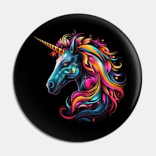 Colourful Unicorn Pin