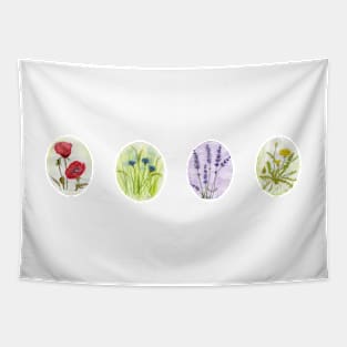 Summer flowers, various motifs Tapestry