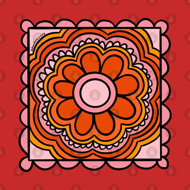 Flower Granny Square by Doodle by Meg
