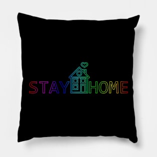 Stay home (multucolor) Pillow