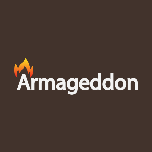 Armageddon artistic typographic artwork by DinaShalash