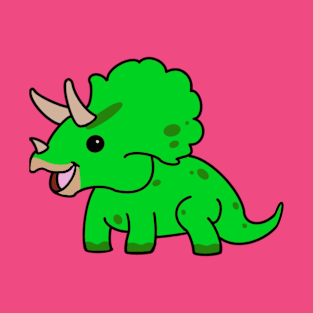 Green Triceratops T-Shirt