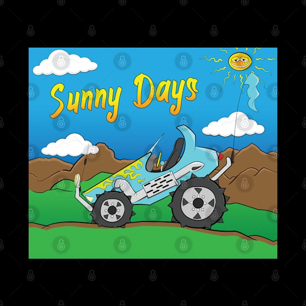 Sunny Days Light Blue Offroad 4x4 Rock Crawler Truck by Dad n Son Designs