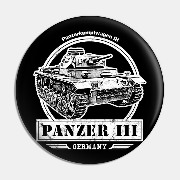 Panzer III WW2 German Tank Pin by rycotokyo81