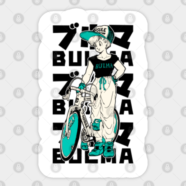 Bulma Dragon Ball Z Manga Cover Design White Version Bulma Dragon Ball Sticker Teepublic