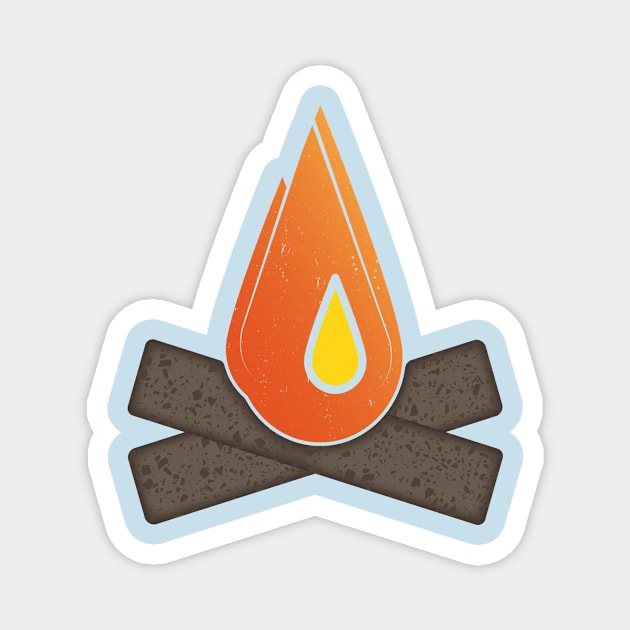 modern campfire Magnet by ScottyWalters