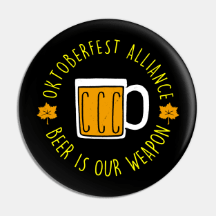 Cool Oktoberfest Funny Slogan Gift For Beer Lovers Pin
