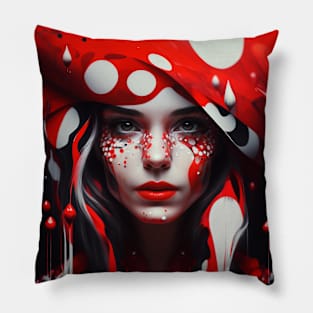 Mushroom girl 17 Pillow