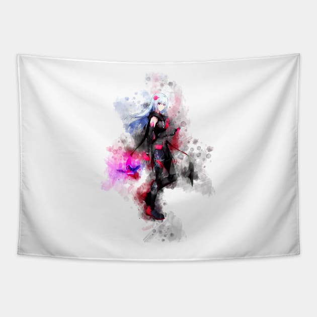 Scarlet Nexus - Kasane *watercolor* Tapestry by Stylizing4You