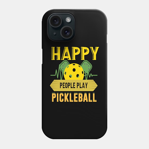 Happy people play pickleball Phone Case by coollooks